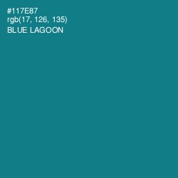 #117E87 - Blue Lagoon Color Image